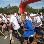 Олимпийский день бега выгнал всех чиновников и госслужащих на улицу