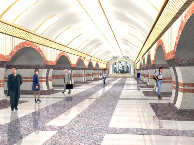 Днепропетровцам показали Центральную станцию метрополитена.