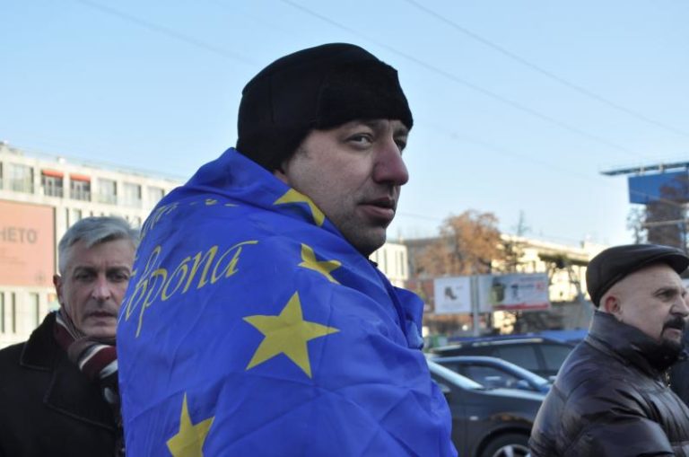 В Днепропетровске отметили годовщину Евромайдана (Фото)