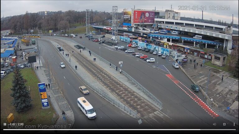 Ул. Курчатова в районе Автовокзала