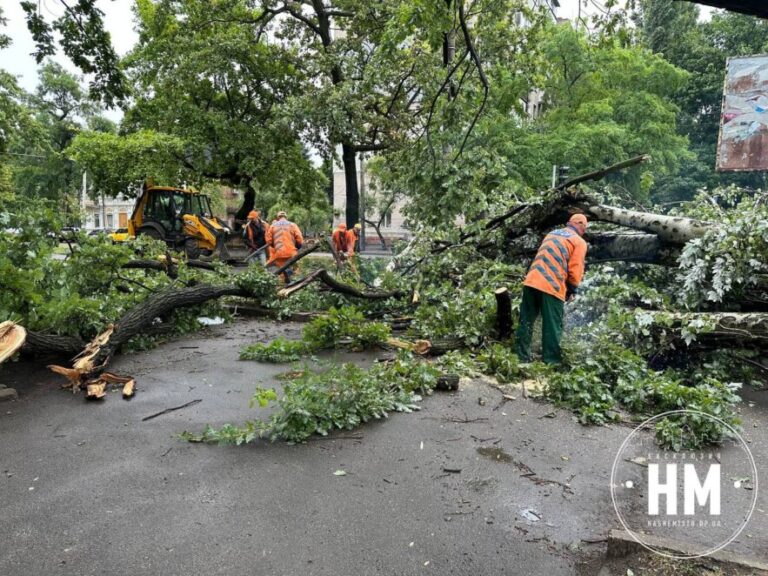 Як у Дніпрі ліквідують наслідки негоди