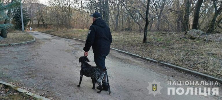 Поліцейський з Дніпра врятував собаку з-під обстрілів