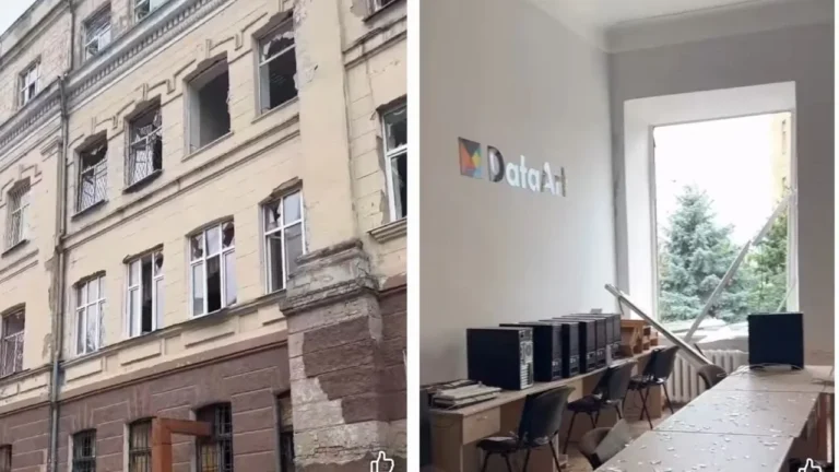 У Дніпрі через ракетну атаку пошкоджено корпуси ДНУ ім. О. Гончара