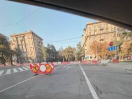 Ремонт трамвайних колій: у центрі Дніпра перекрили рух